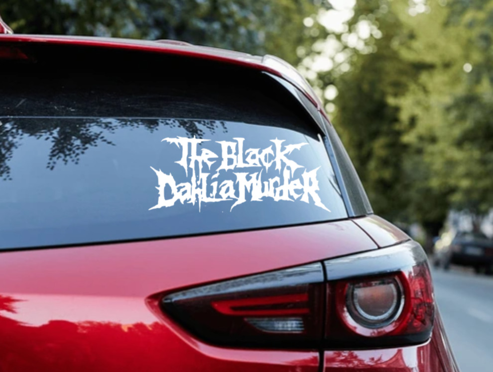 Black Dahlia Murder Car Decal Vinyl Band Logo Glossy Bumper Sticker Heavy Metal