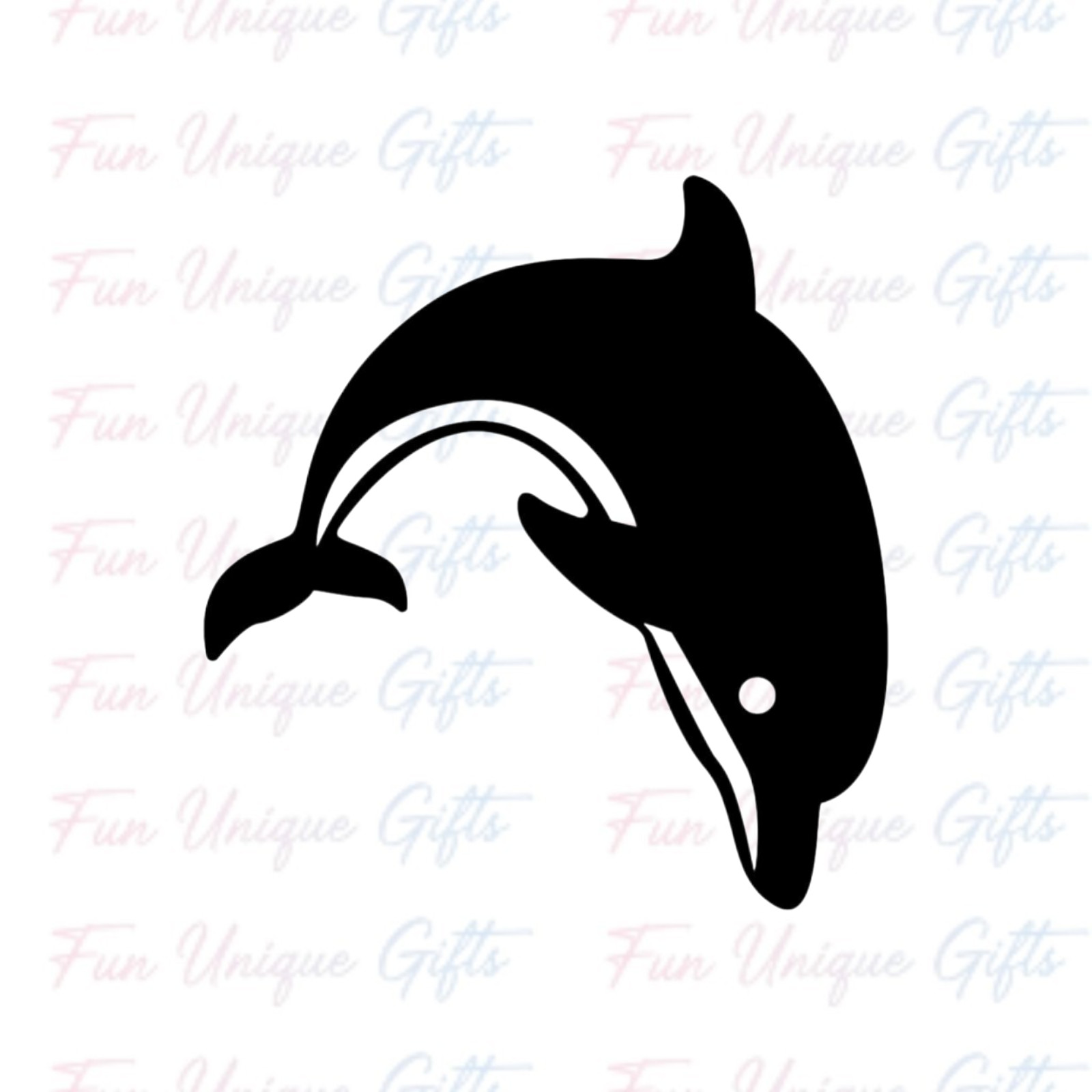 Dolphin Vinyl Decal Sticker -Multiple Colors & Sizes- SHIPS FREE!