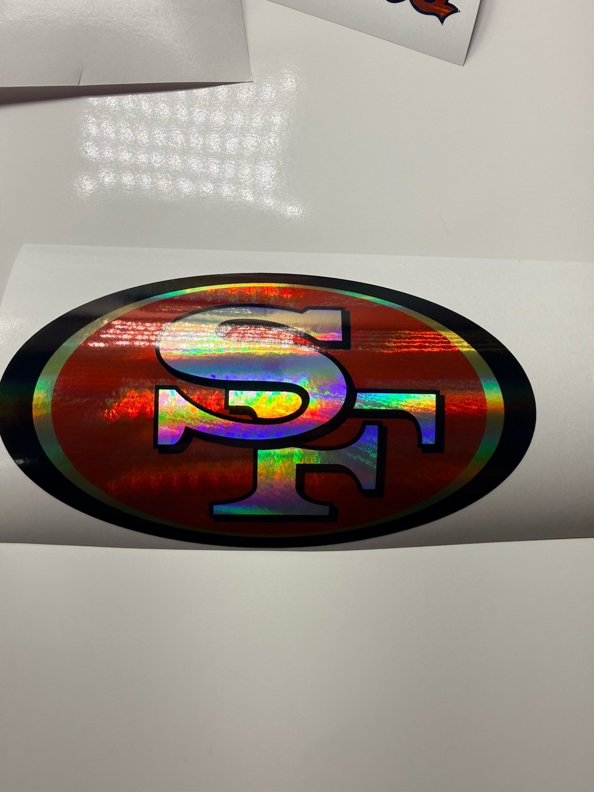 San Francisco 49ers Holographic Vinyl Decal