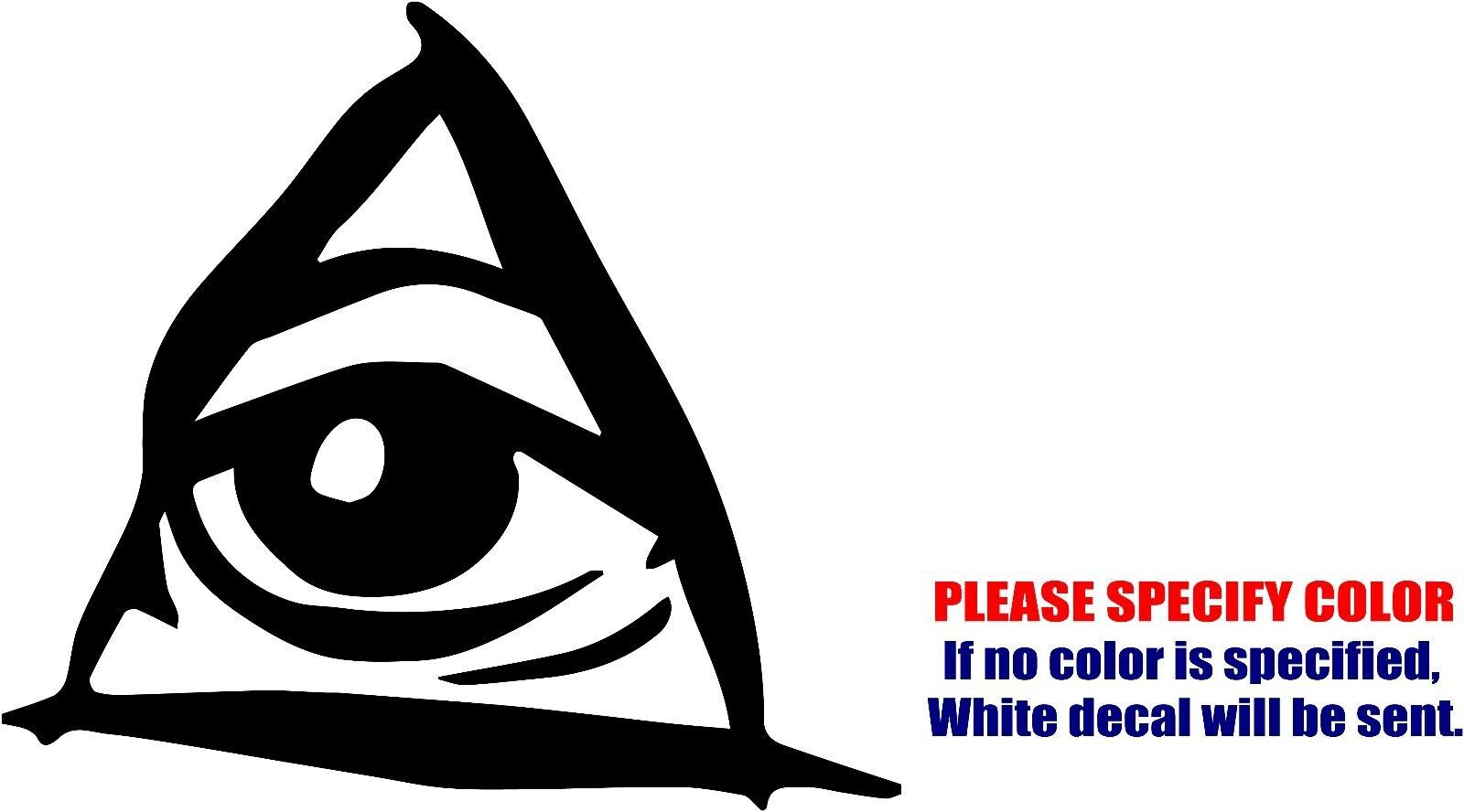 Triangle Eye #12 Decal Sticker Vinyl Car Window Bumper Truck Various Sizes