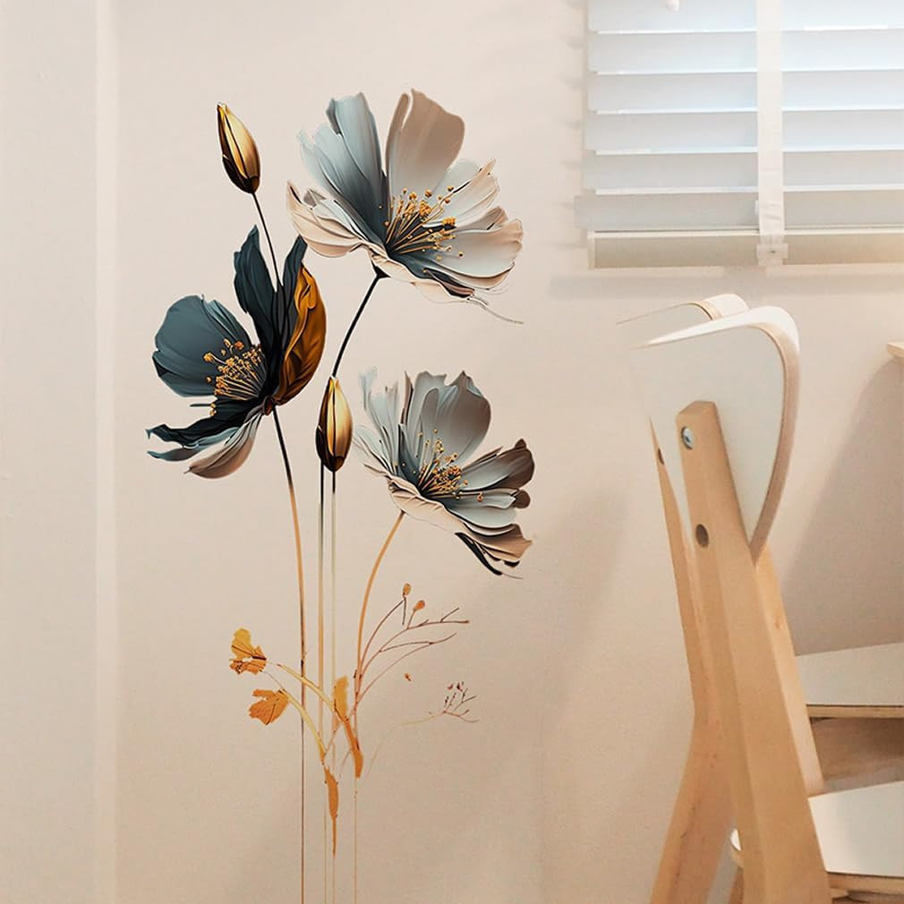 3D Wall Stickers DIY Flower Wall Decal Removable Waterproof Wall Art Decor fo…