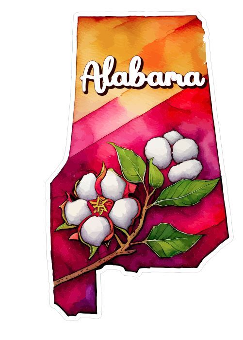 Alabama Sticker Stickers A229