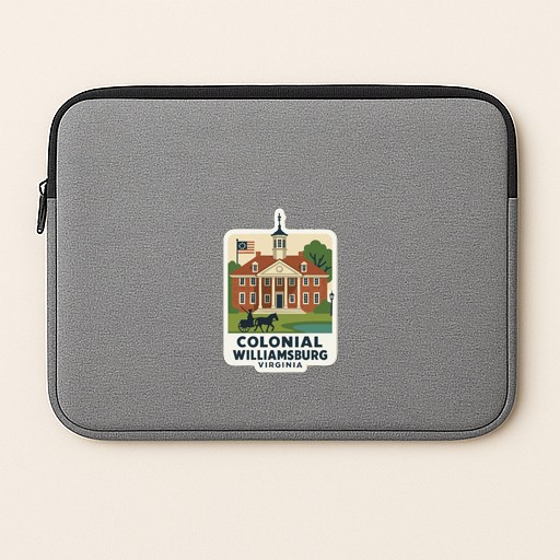 Colonial Williamsburg Virginia Iron On Heat Transfer Vinyl HTV Die-Cut Symbolic