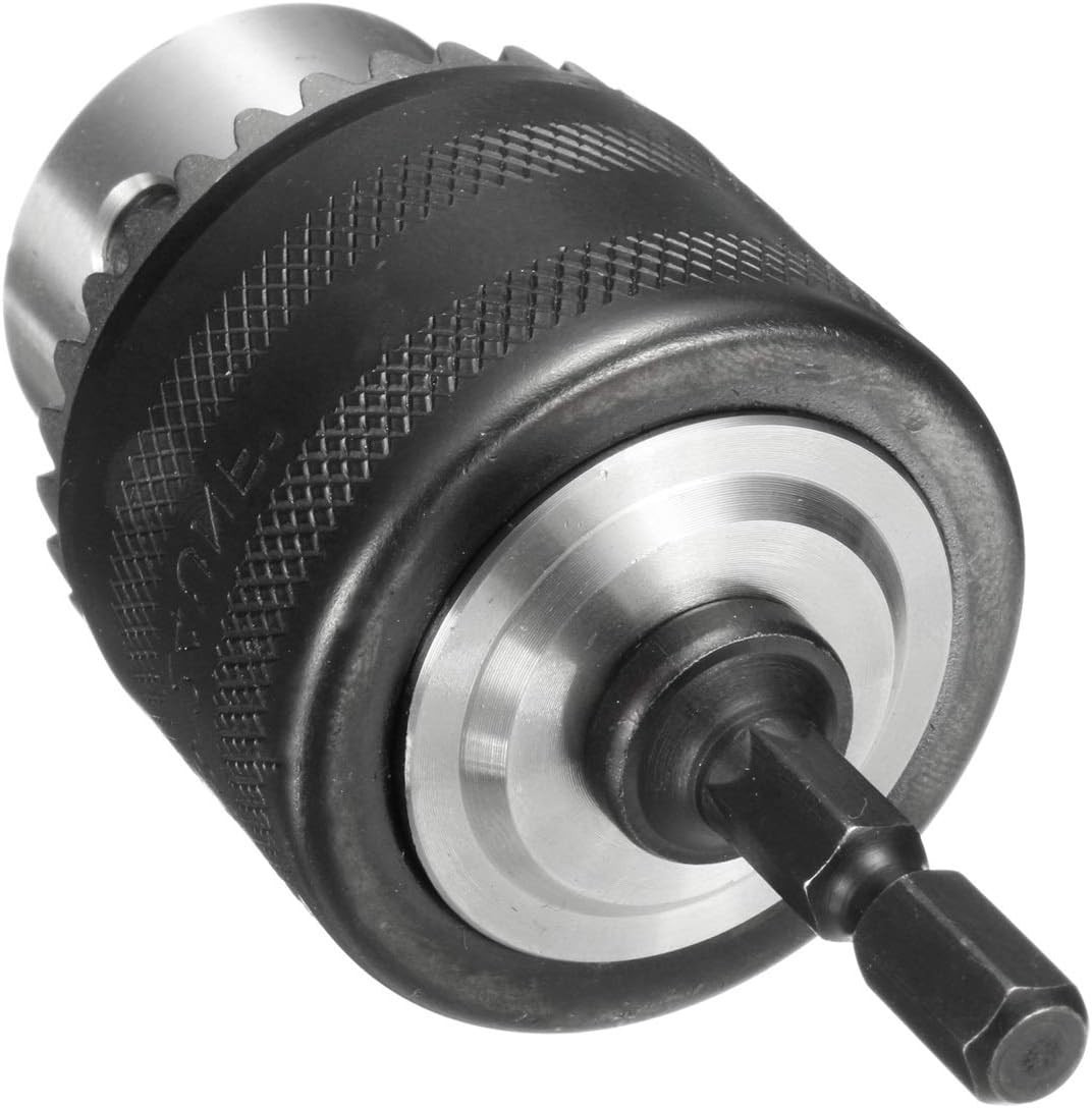 1/2"(13Mm) Drill Chuck with 1/4" Quick Change Hex Drive and Wrench to Drill
