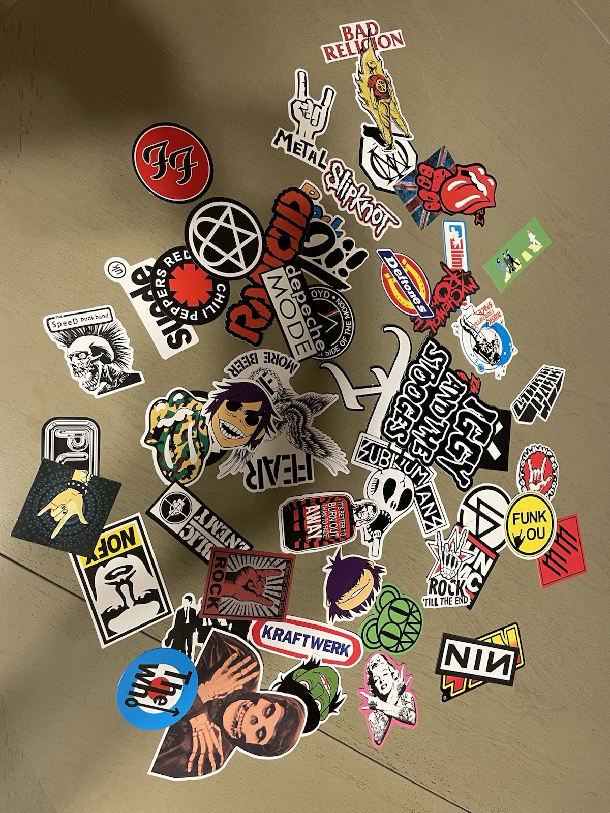 50 Assorted Music Stickers Vinyl Decals