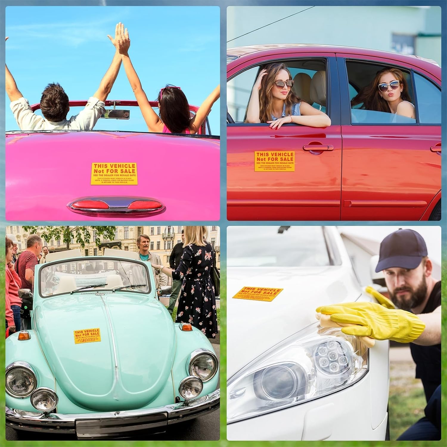 200 Pcs Car Dealership Supplies This Vehicle Not for Sale Stickers Car Dealer…