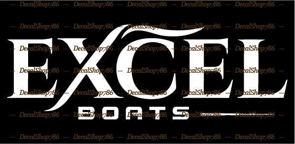 Excel Boats II – Outdoor Sports – Vinyl Die-Cut Peel N' Stick Decals/Stickers