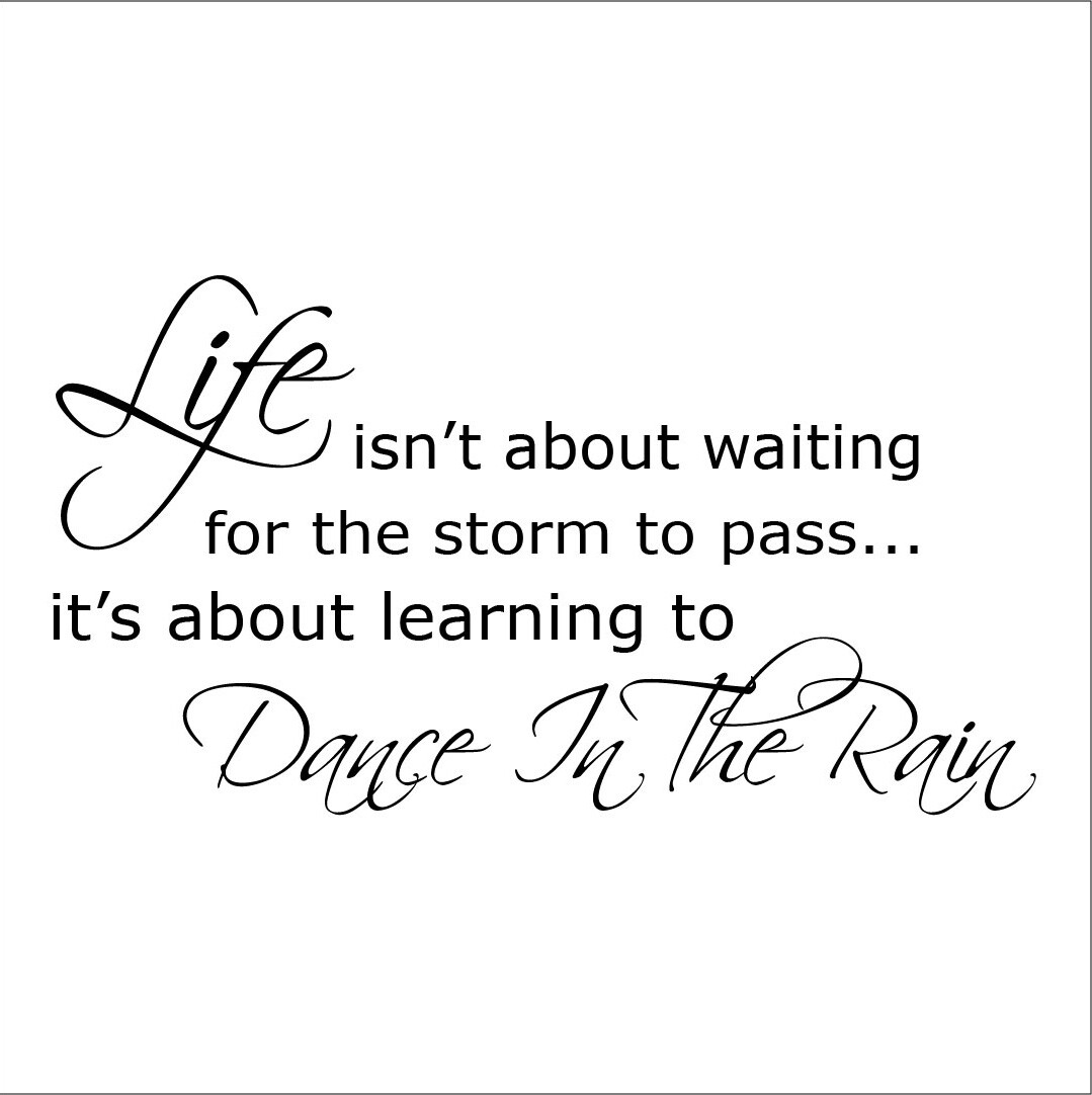 Dance in the rain Living Room Bedroom Wall Decal Art Mural Decor Sticker