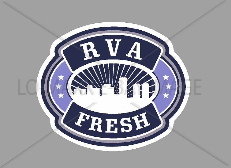 RVA Fresh Richmond Virginia New Custom Design Retro Art Cityscape Vinyl Sticker
