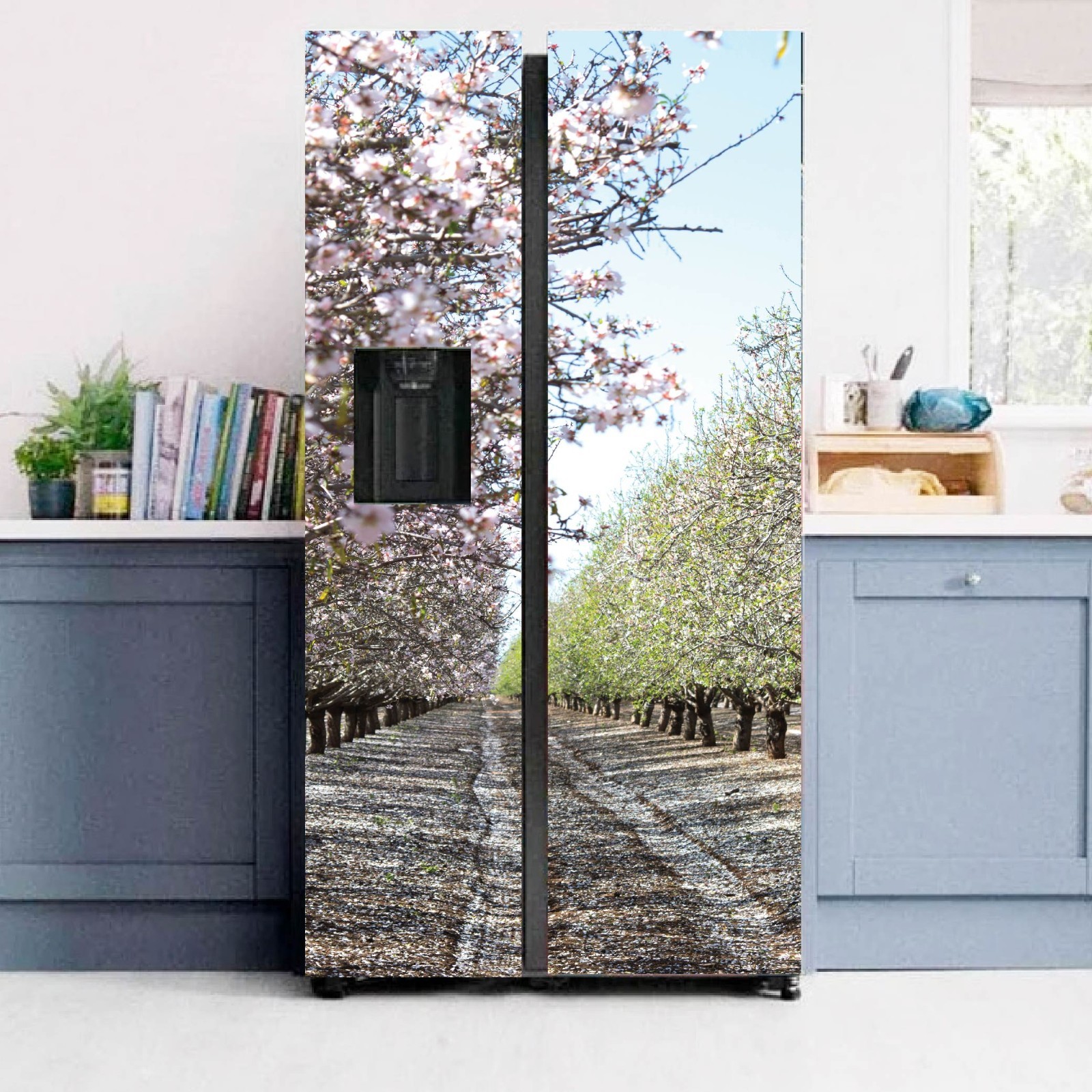 Refrigerator Wrap Vinyl Peel and Stick Appliance Cover