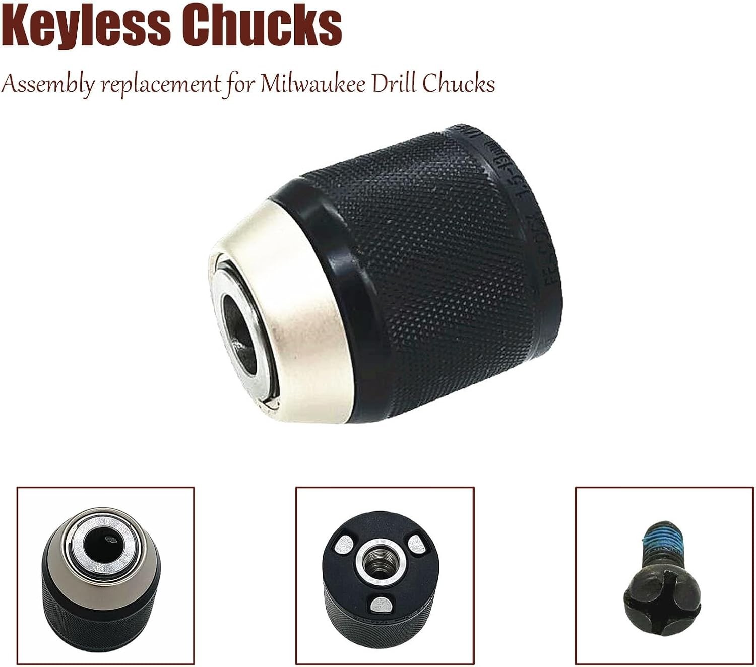 42-66-2608 Keyless Chuck Assembly Replaces for Milwaukee 42-66-0023 42-66-2606 4