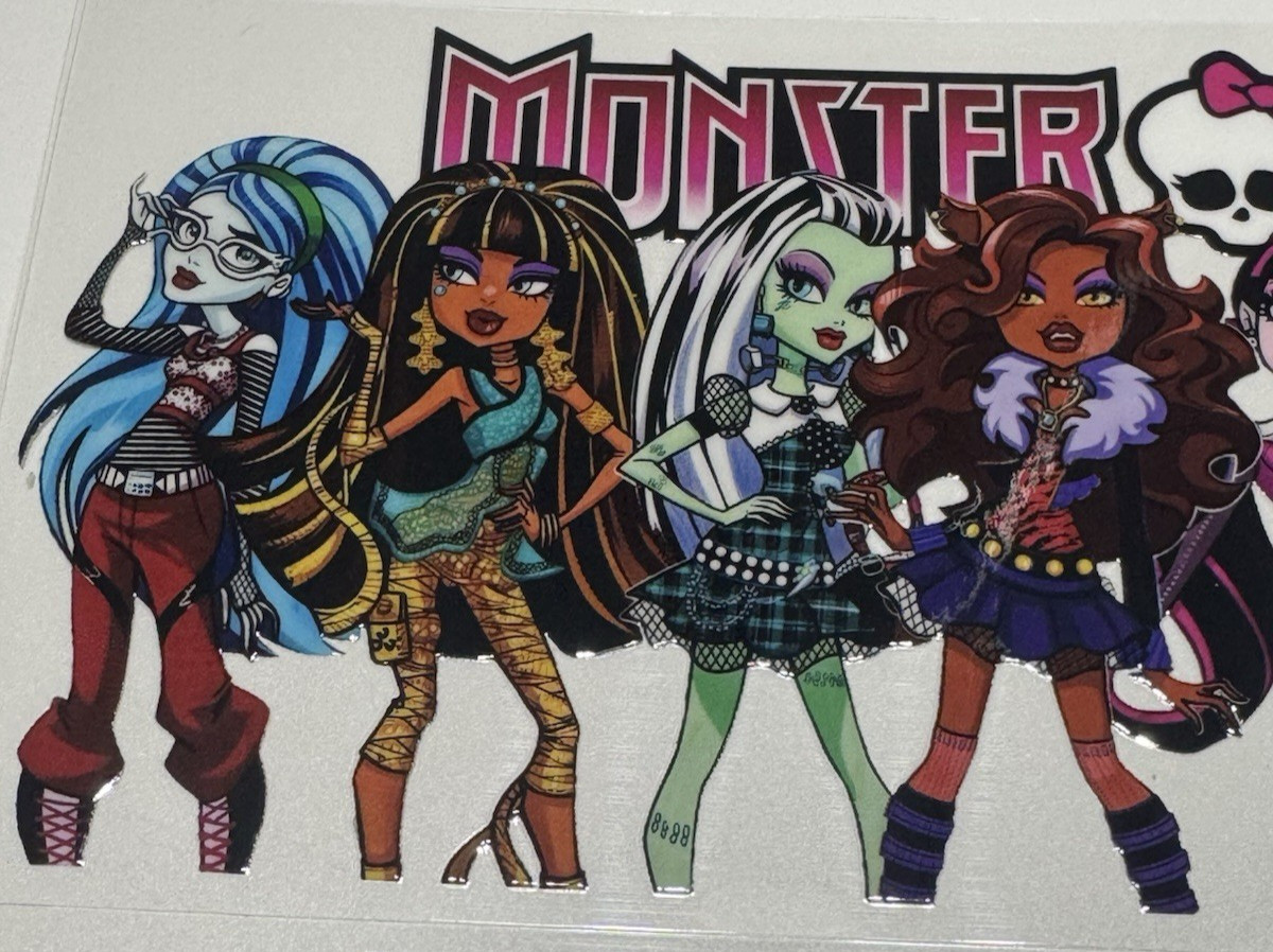 2 Cup Wraps 16 oz Cups Monster High Themed UV DTF for Tumblers Cups Ornaments