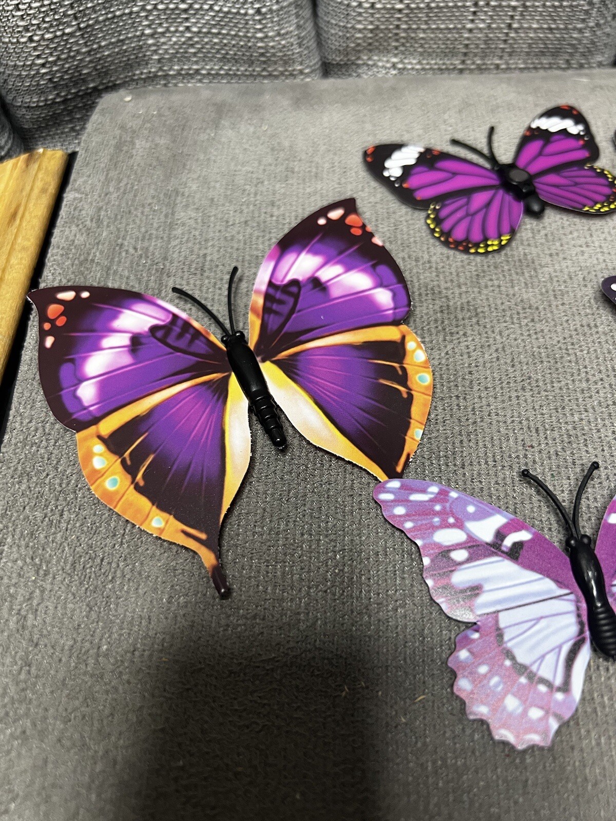 SPC 3D Magnetic Butterflies Wall Fridge Decor Crafts Mixed Sizes Realistic Lot