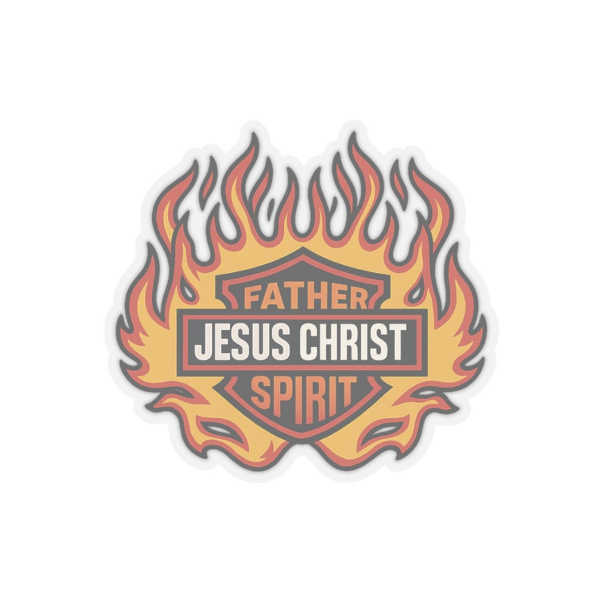 Religious Jesus Christ Harley Davidson Sticker