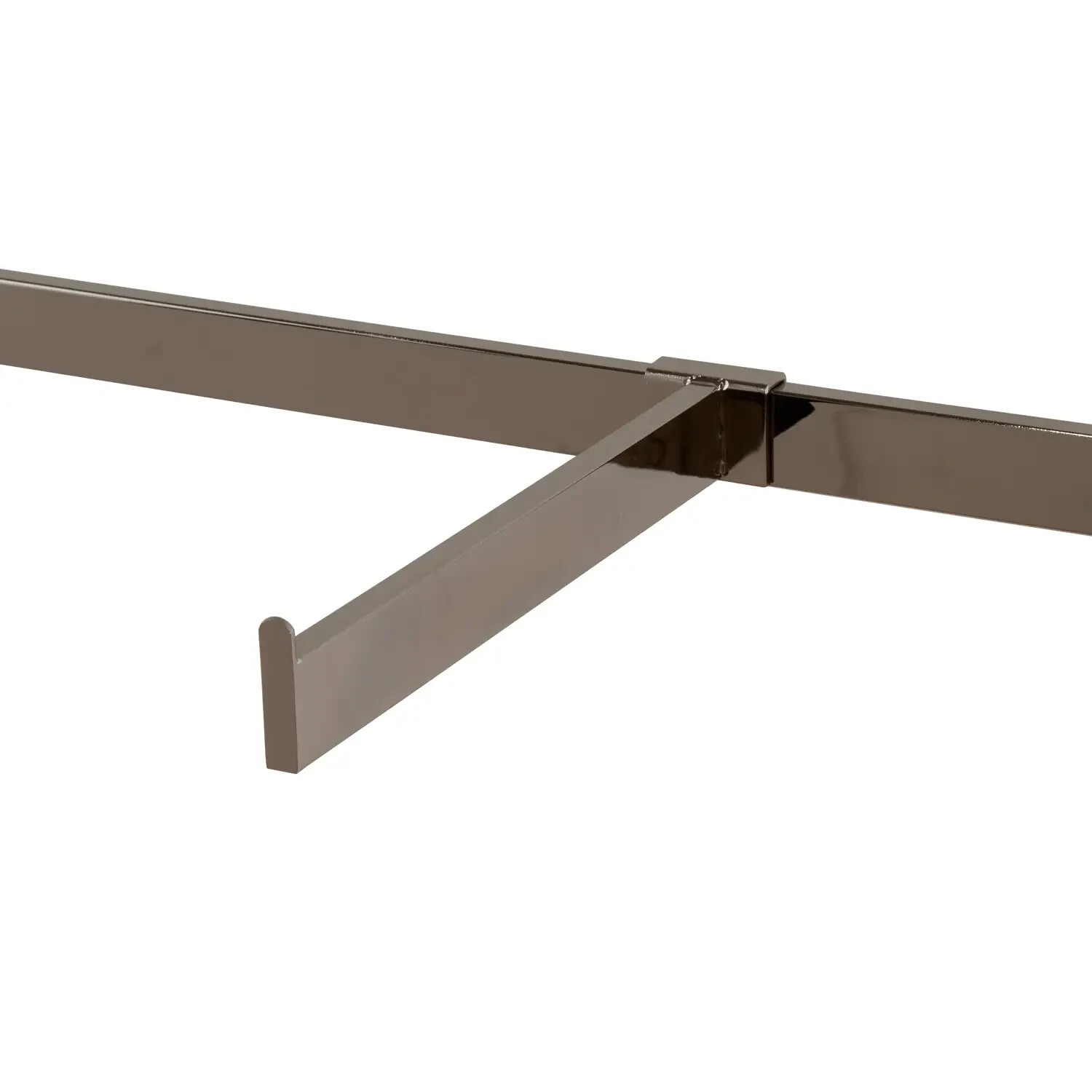 12" Saddle Mount Rectangular Tubing Satin Chrome Econoco RH/12-SC (Pack of 24)