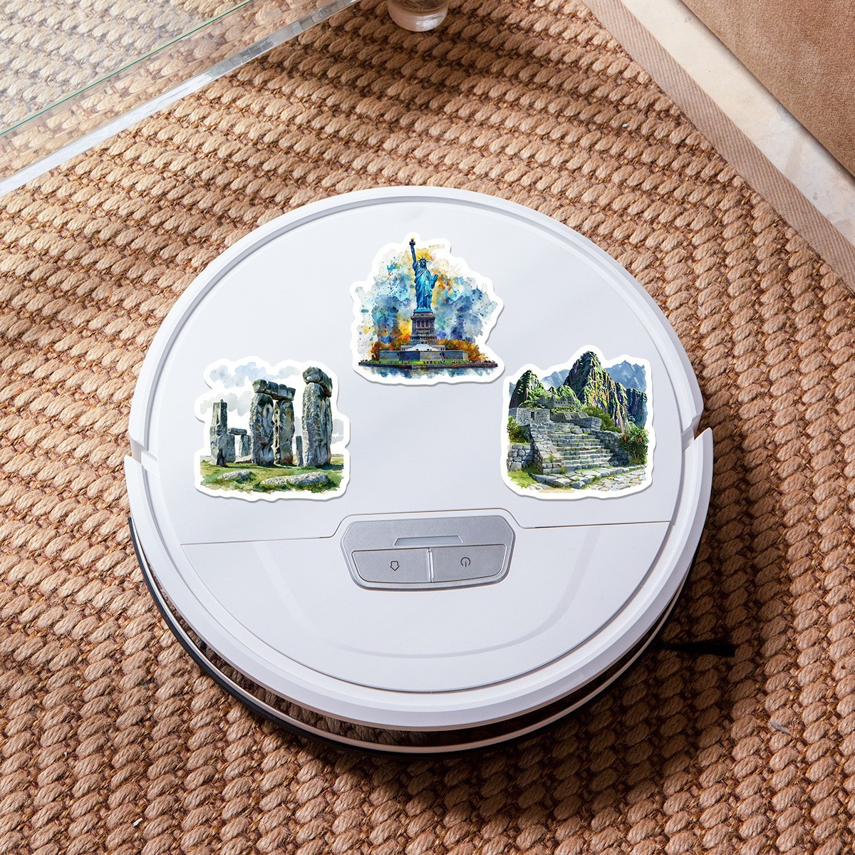 50pc Waterproof Stickers Iconic Landmarks Travel Trip Vacation Luggage Phone Car