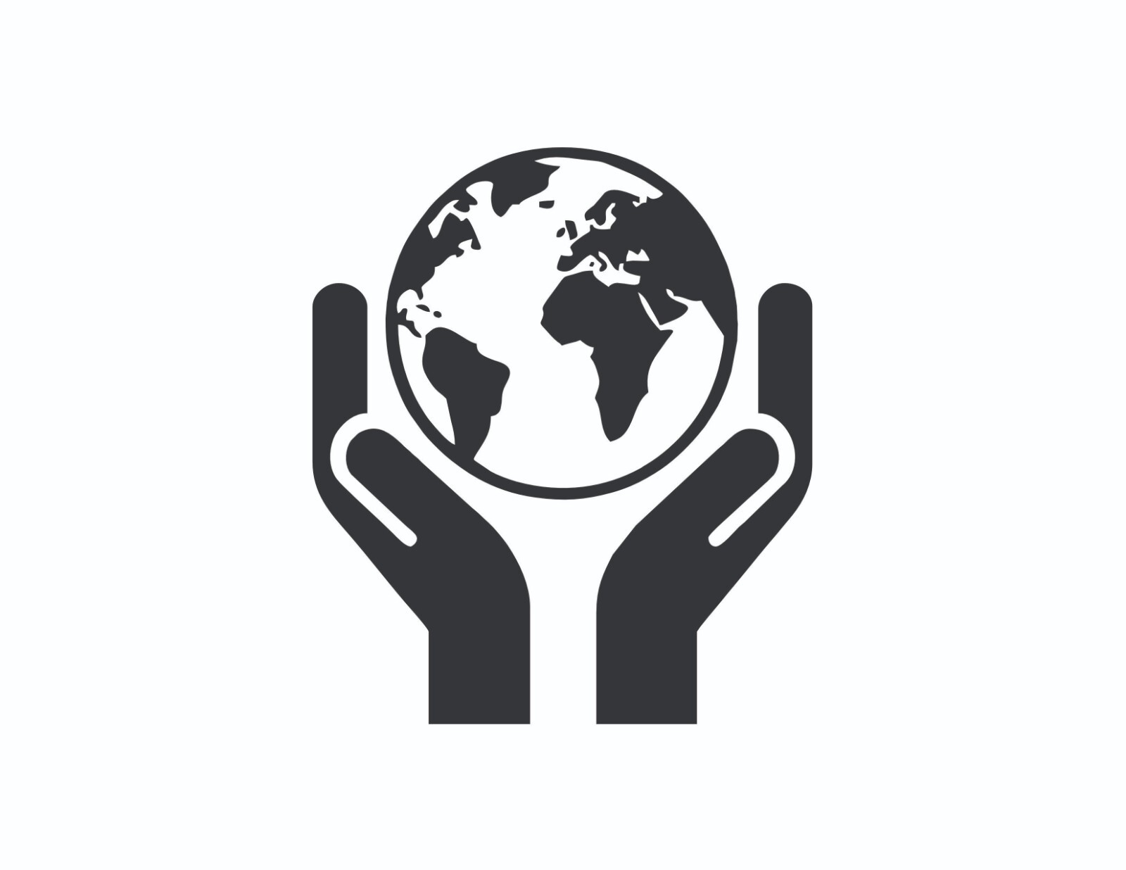 World in Hands Vinyl Decal Sticker – Earth Globe Art Car Truck Laptop Window