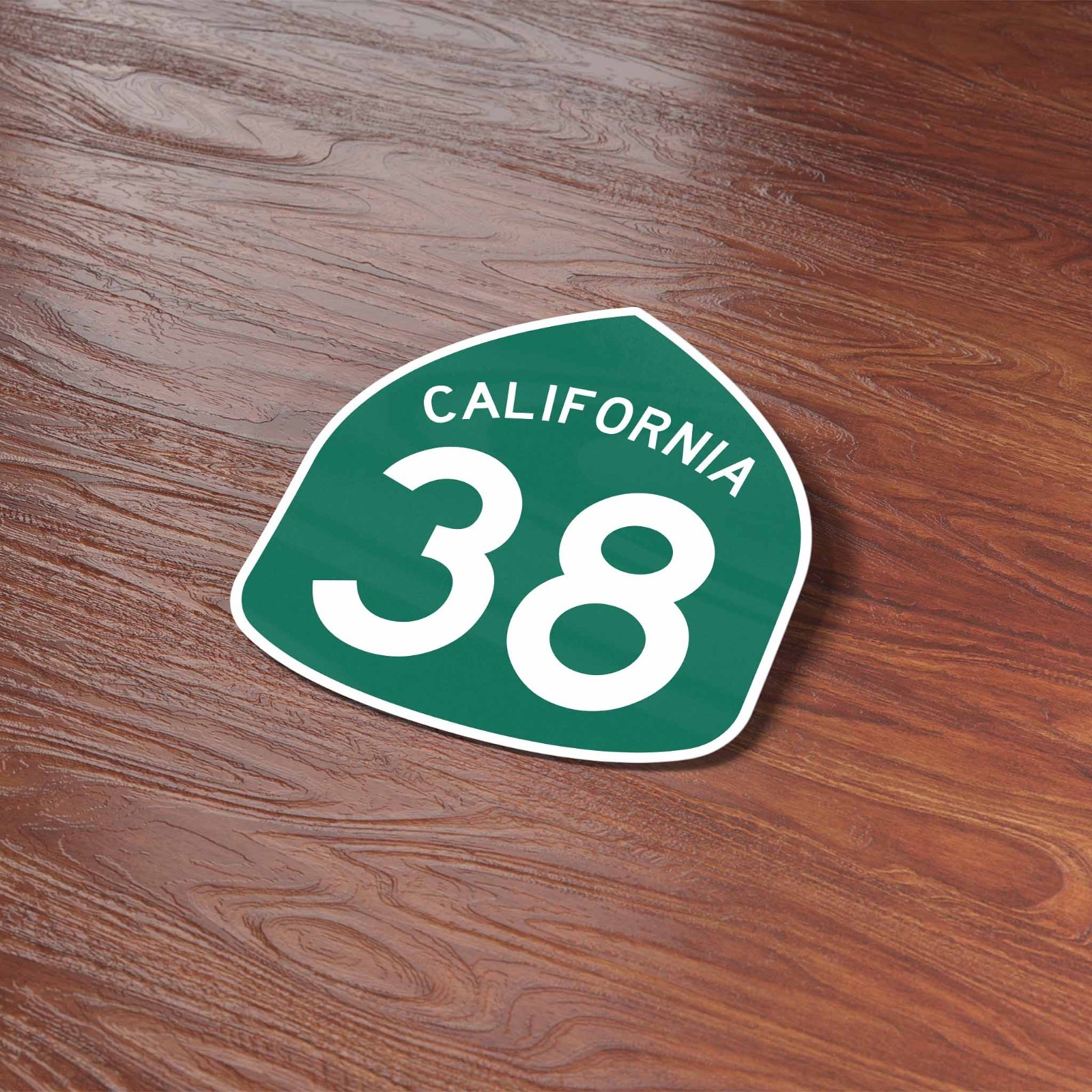 Southern California Highway 38 Road Sign Sticker – Cool San Bernardino CA Decals