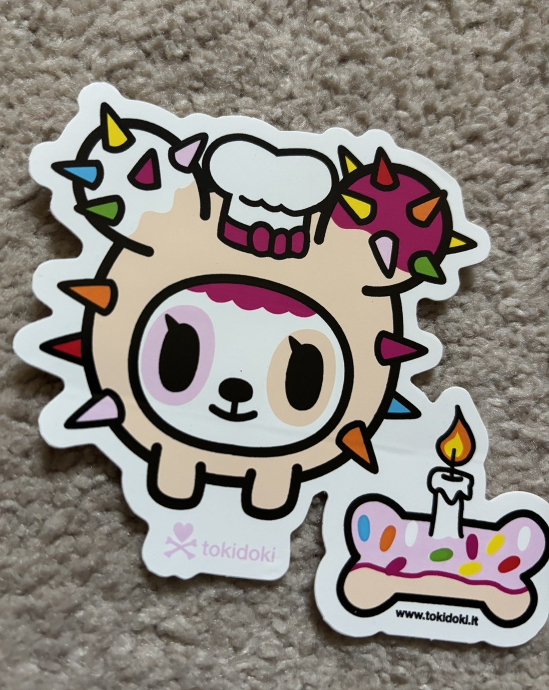 Tokidoki Cactus Pups Pupcake Friends Cute Kawaii Sticker Chef Bake Birthday Cake