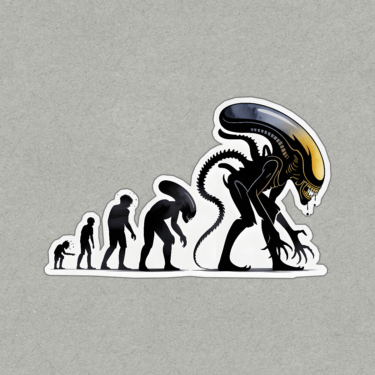 Evolution of the Xenomorph Alien Sticker Horror Sci Fi Décor Perfect #9021