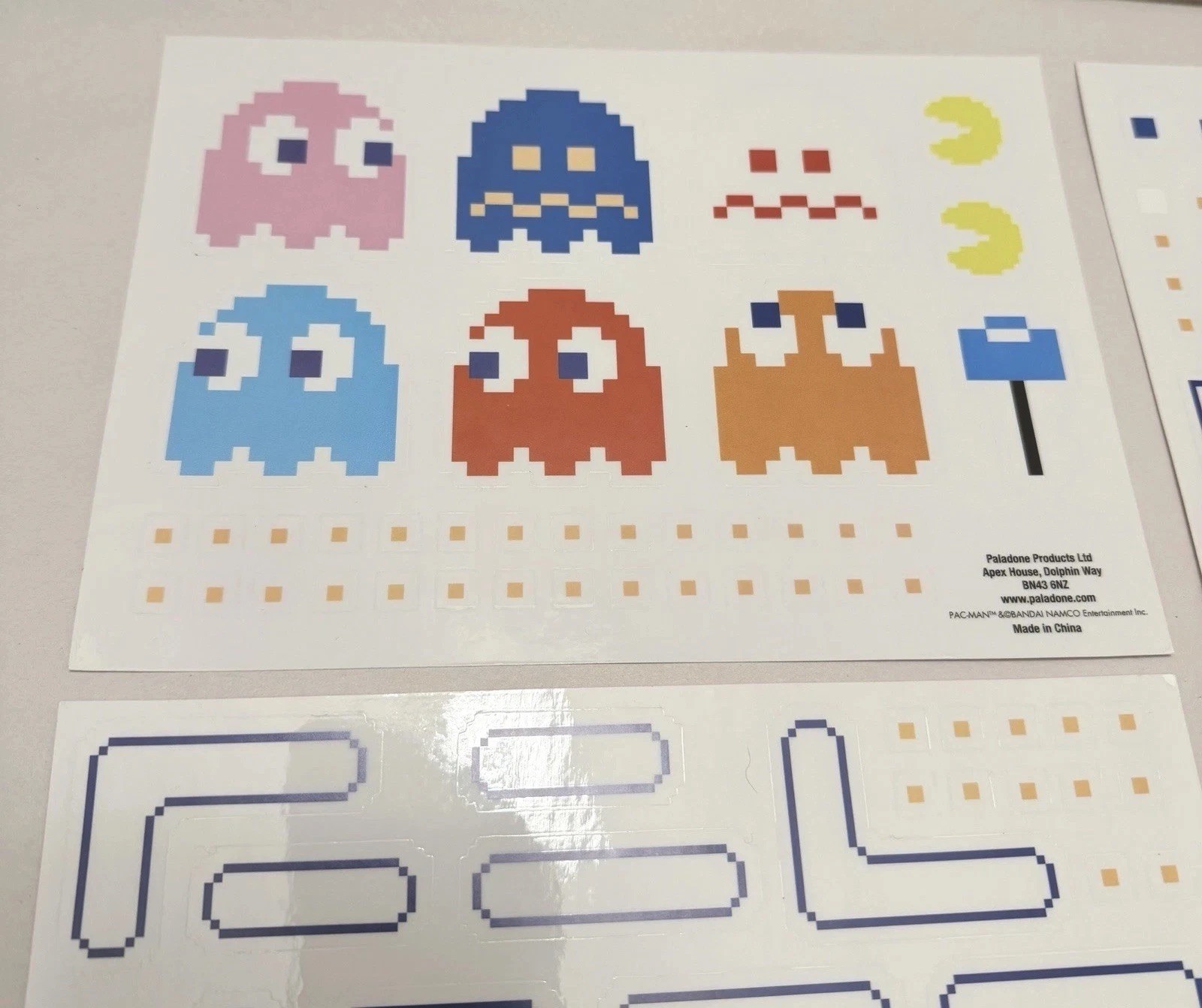 Vintage Pac man Stickers Arcade Pixel Assorted Sticker Video Games Pacman Retro