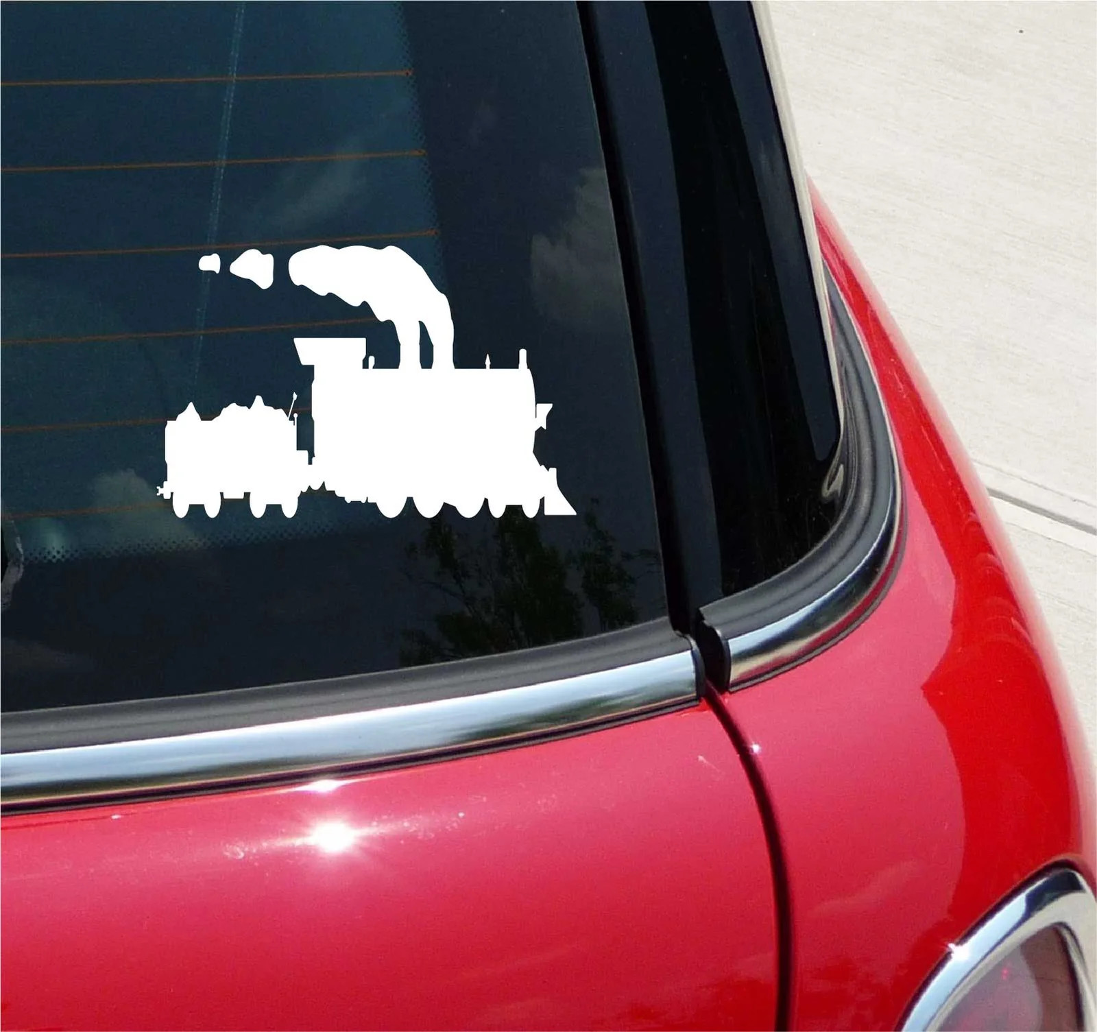 TRAIN #1 RAILROAD ENGINE STEAM COAL TRAINS GRAPHIC DECAL STICKER ART CAR WALL