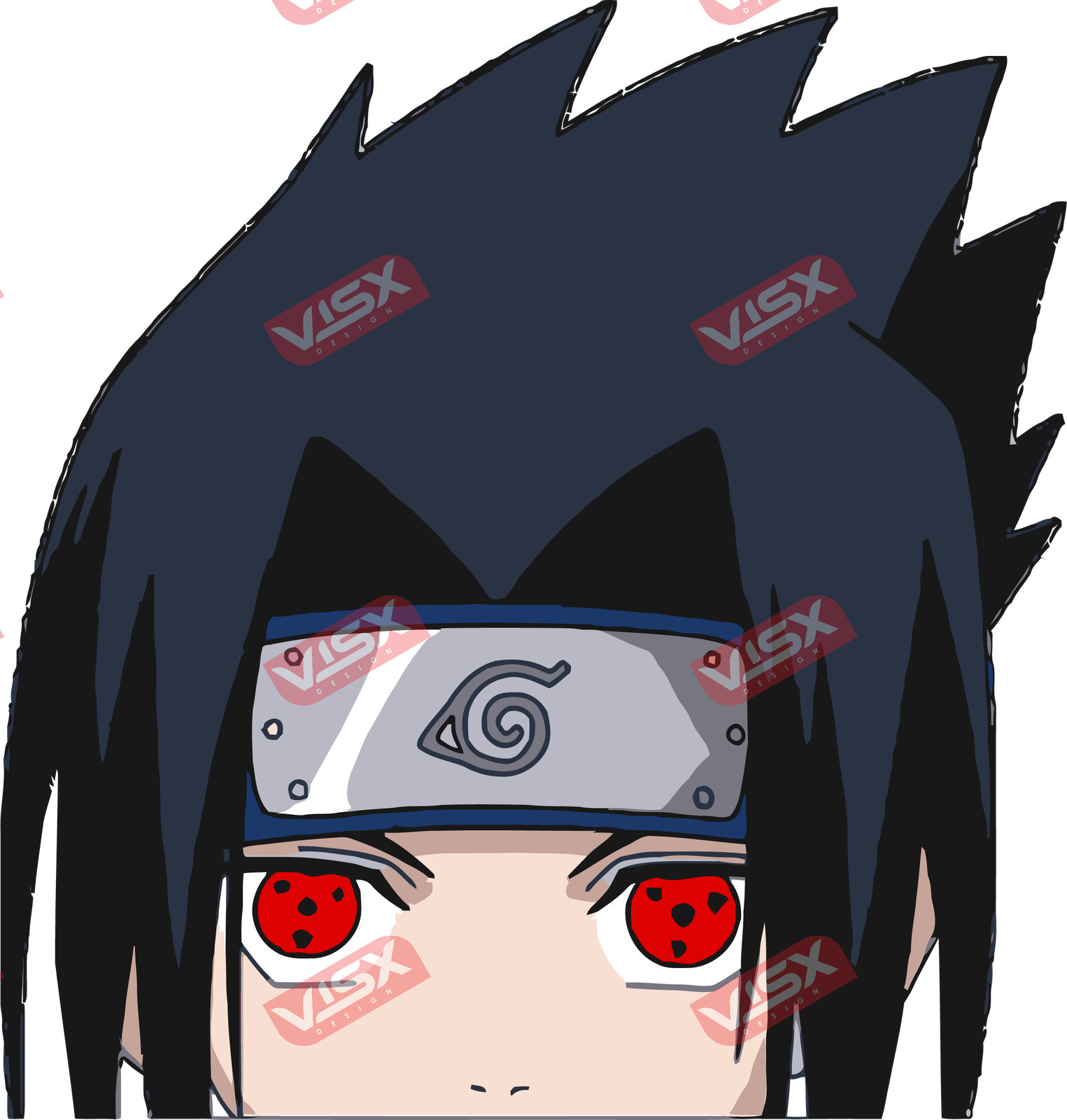 Sasuke Uchiha Naruto Bumper Peeker Decals Anime Car Sticker Vinyl