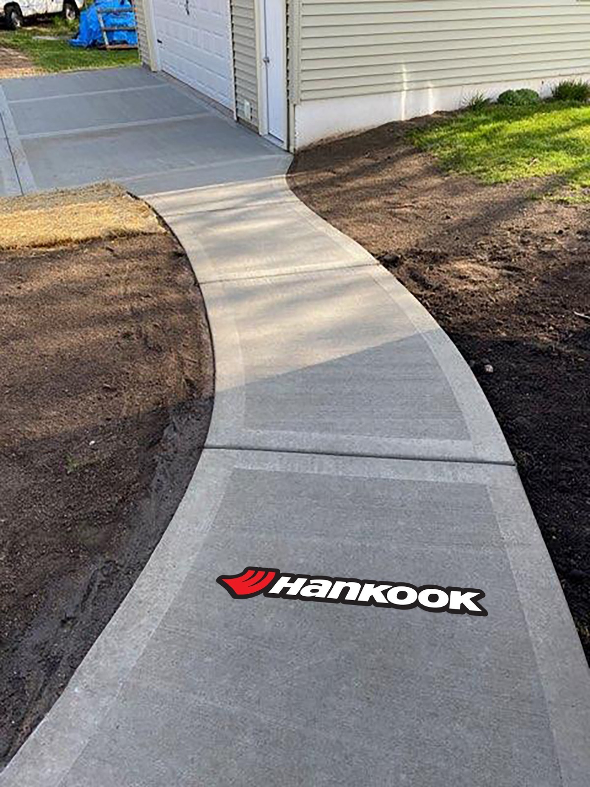 Hankook Tires Company logo Floor Vinyl Decal Sticker 5"-52" carpet concrete