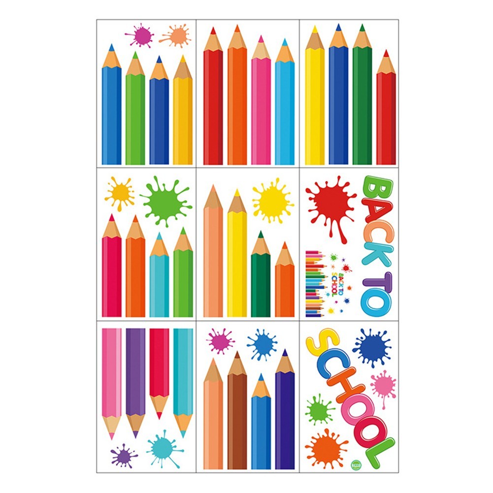 Back To School Decor Colorful Classroom Decor Bright Colors Decorative Stickers