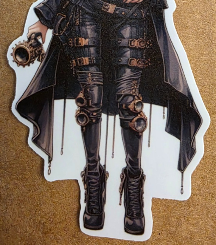 Halloween Sticker Girl Witch Vampire Ghost Gothic Steampunk Punk Emo Anime Manga