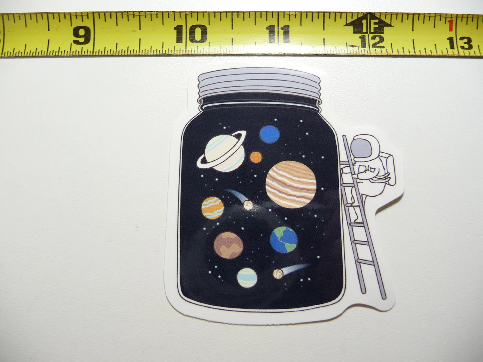 ASTRONAUT TERBIUM OF PLANETS SMALL STICKER DECAL EXPLORATION OUTER GALAXY