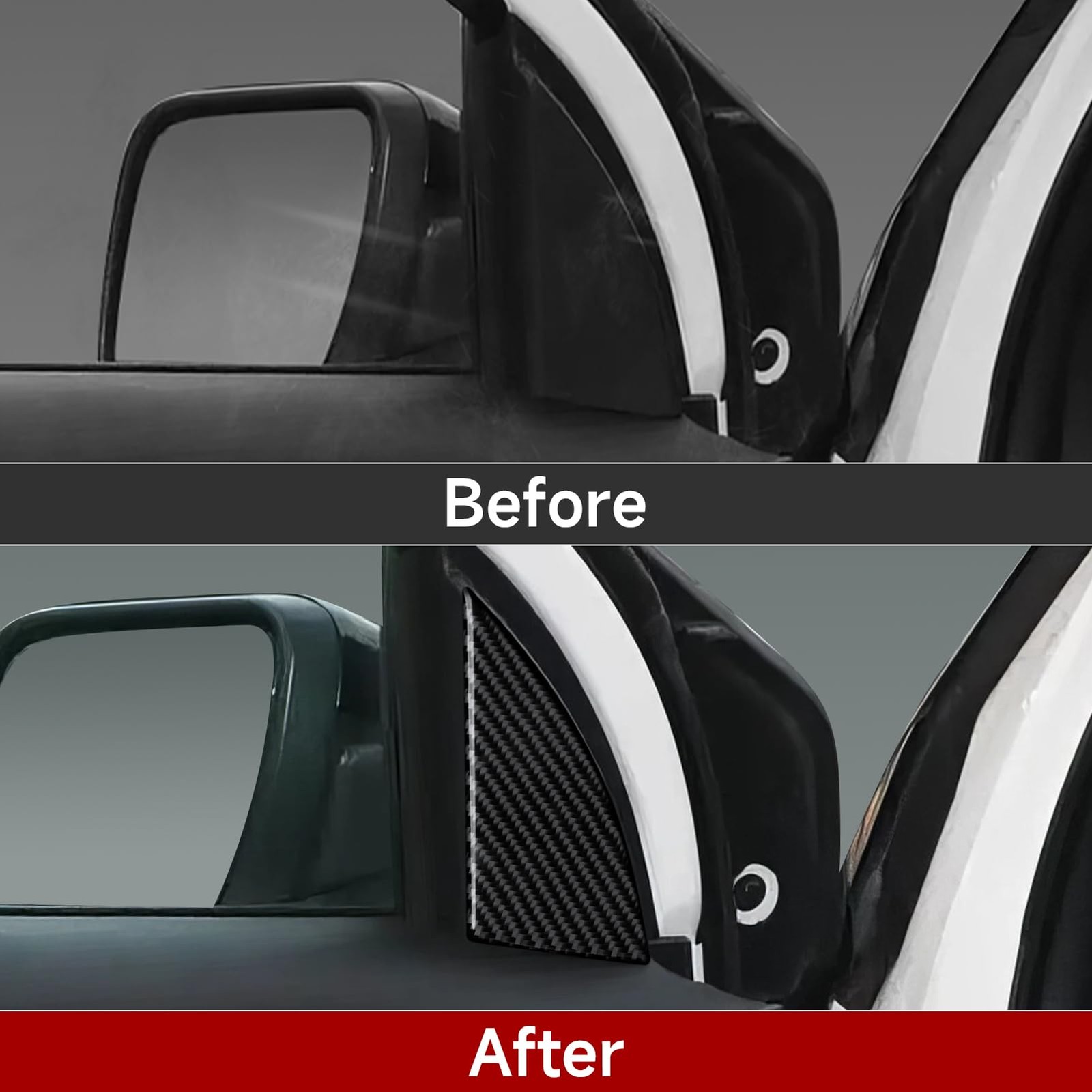 Carbon Fiber Door Decoration Sticker for Ford Explorer Sport 20102019