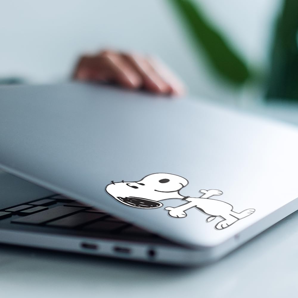Cute and aesthetic sticker of Peanuts Snoopy smiling 3"W x 4.5"H