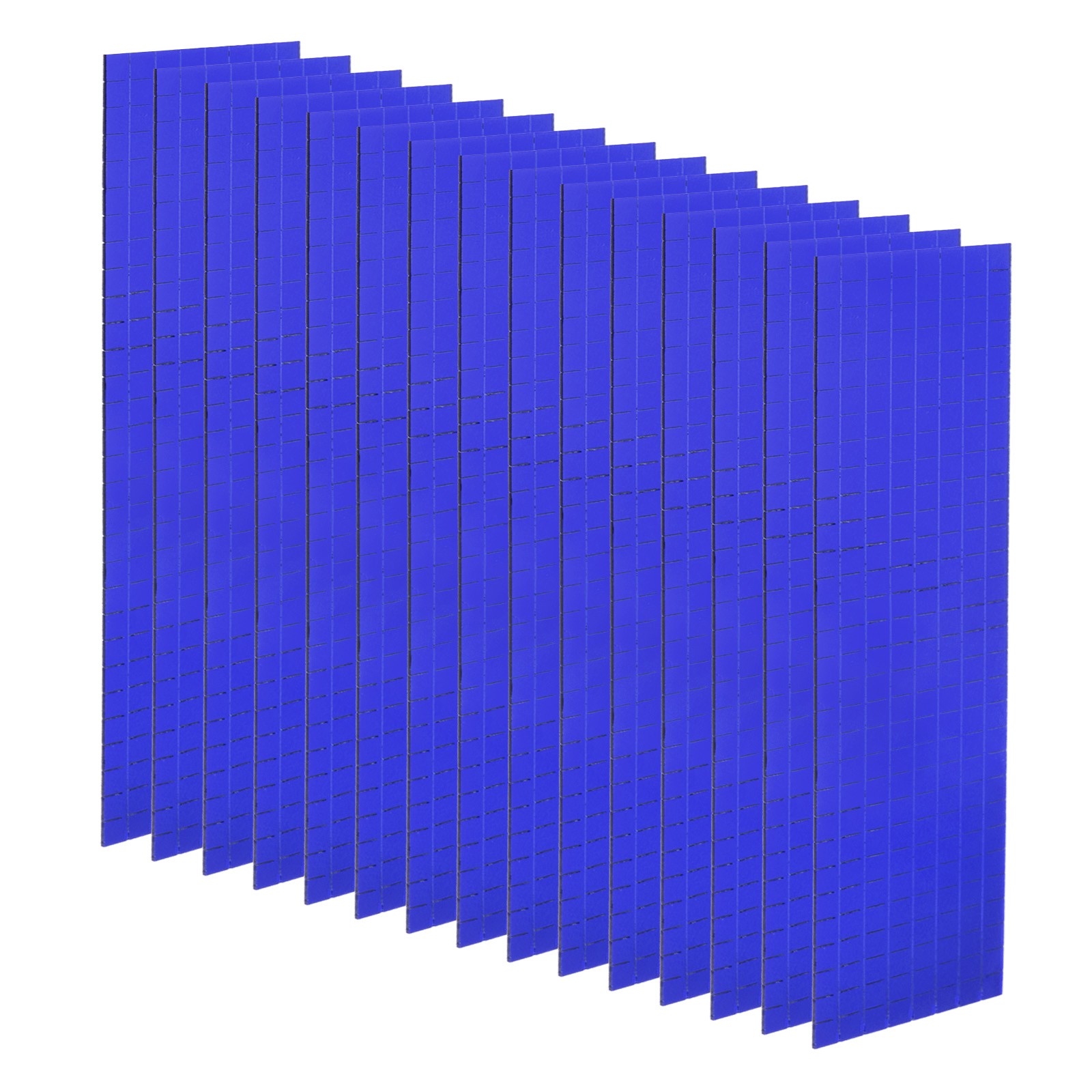 15 Sheet 7200 Pcs 5x5mm Self Adhesive Mirror Mosaic Tiles Sticker Blue