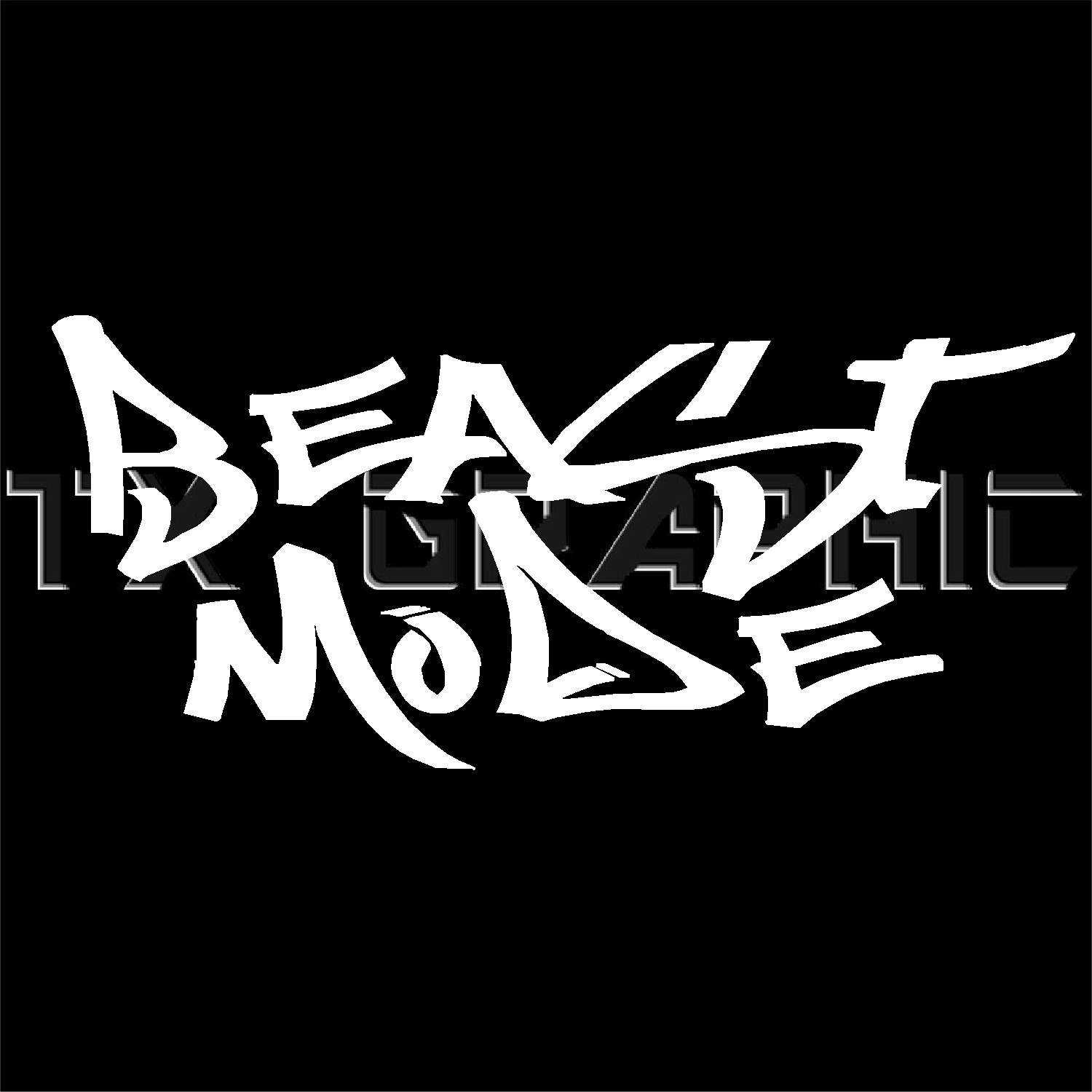 BEAST MODE VINYL DECAL STICKER LETTERING FOOTBALL BASKETBALL CAR WINDOW BODY