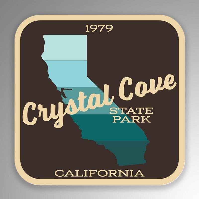 Crystal Cove State Park Decal Sticker | 4-Inches By 4-Inches | Vinyl Sticker |