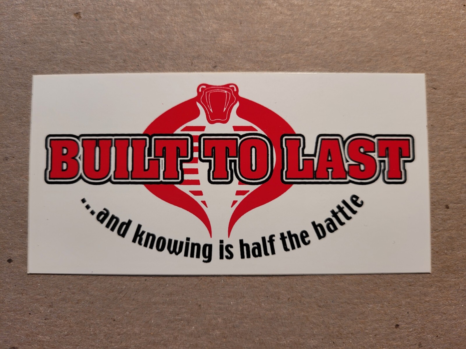 Built To Last Vinyl Sticker | 1999 | Resurrection A.D. Records | NEW!