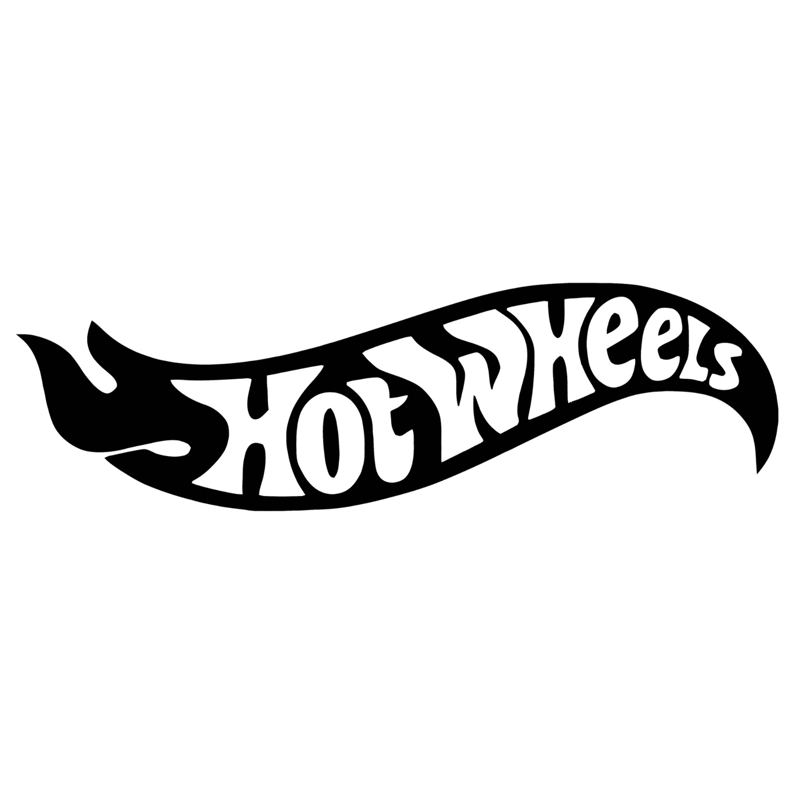6" Hot Wheels Flame Vinyl Decal Sticker