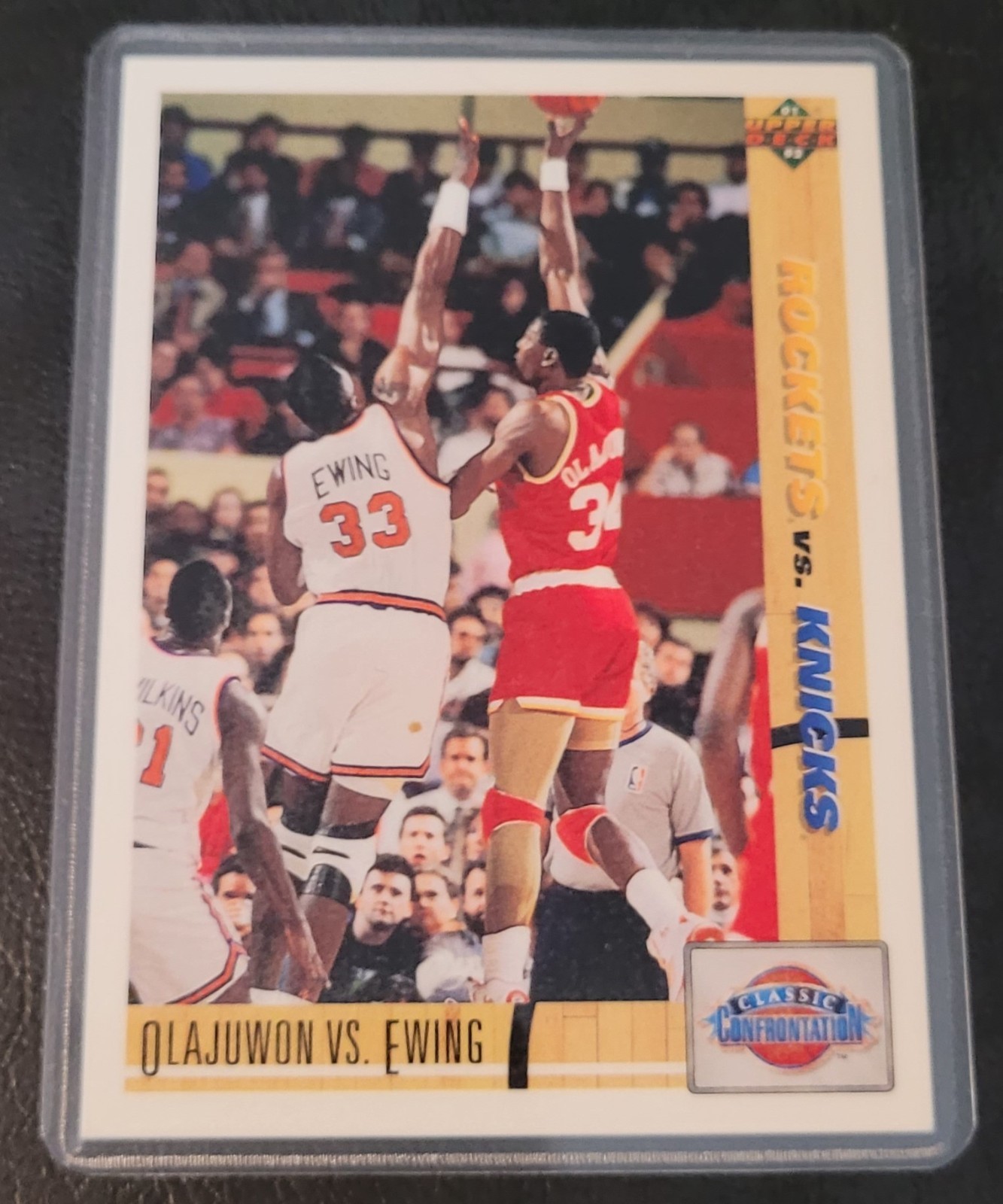Hakeem Olajuwon Basketball Card HOF Fridge/Locker/Cabinet Laminated Magnet