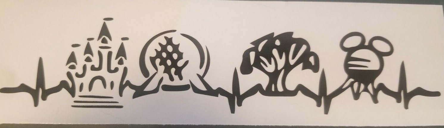 Disney World Parks vinyl car tumbler Decal/Sticker