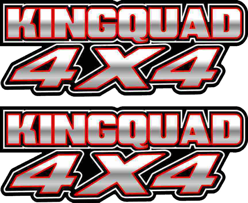 King Quad 4×4 white Gas Tank Graphics Sticker Decal