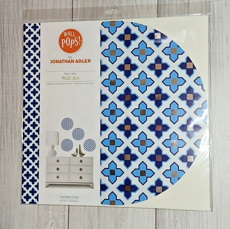 Carnaby Dots Blue Wall Pops! 4 Removeable Dots