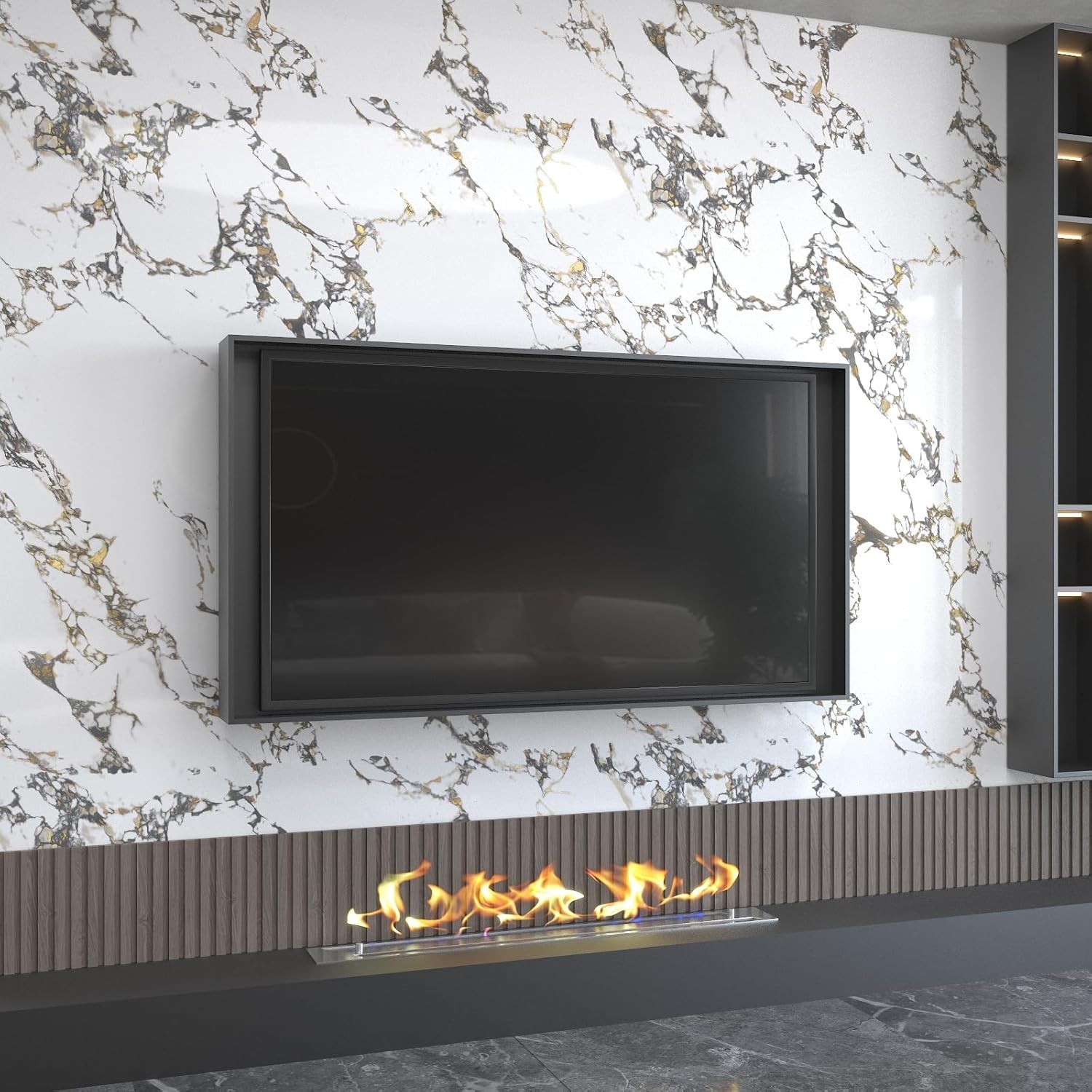 Marble self adhesive Contact Paper kitchen Granite Countertops peel and stick