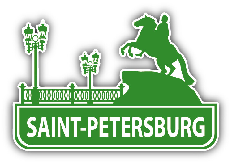 Saint Petersburg City View Russia Car Bumper Sticker Decal
