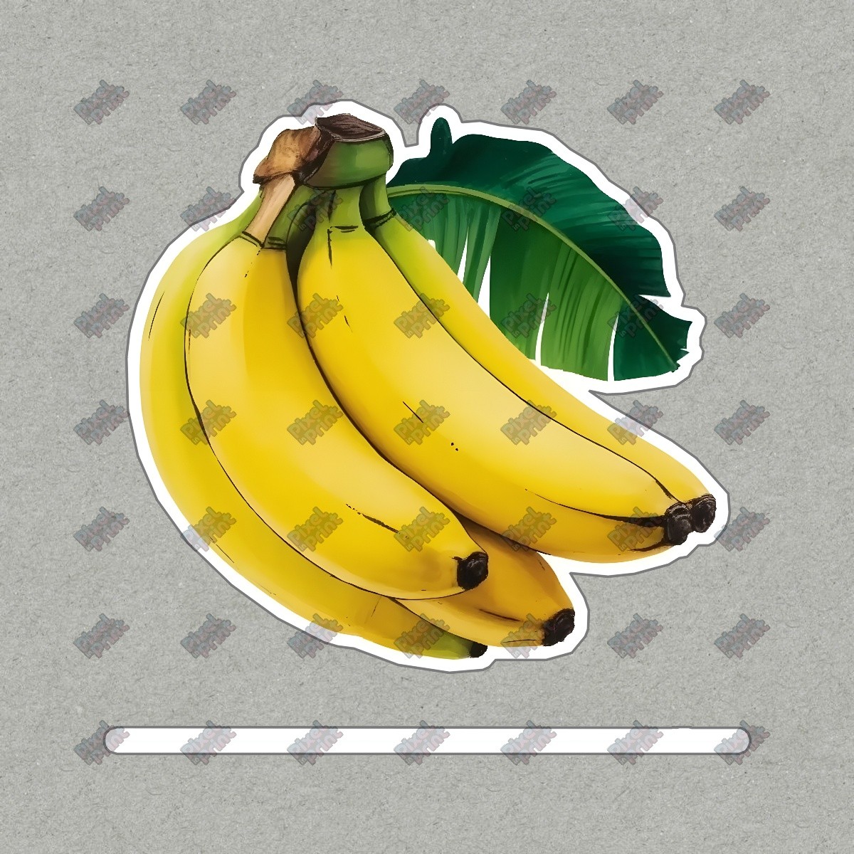 Bright Yellow Banana Cluster Wall Art Modern Fruit Decor for Kitchen #8392