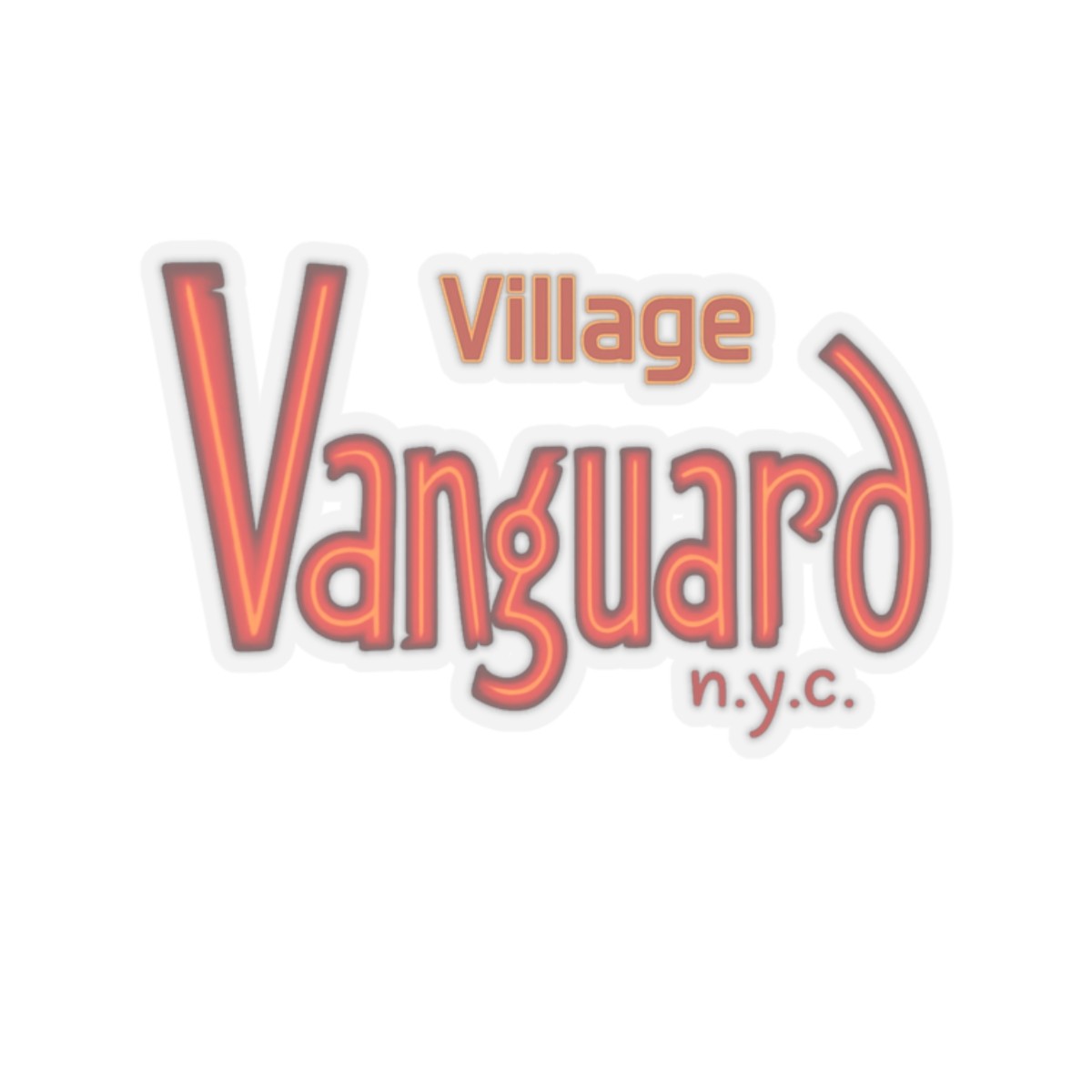 Village Vanguard Jazz Club New York City Kiss-Cut Stickers Greenwich Village