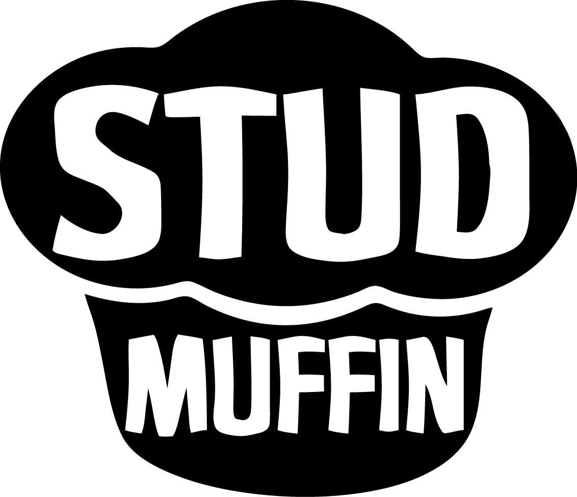 4.5 in Stud Muffin Decal Window Sticker Car Decor Cupcake Cute Sexy Good Looking