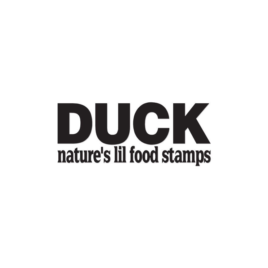 Duck Natures Food Stamps – Decal Sticker – Multiple Colors & Sizes – ebn3857