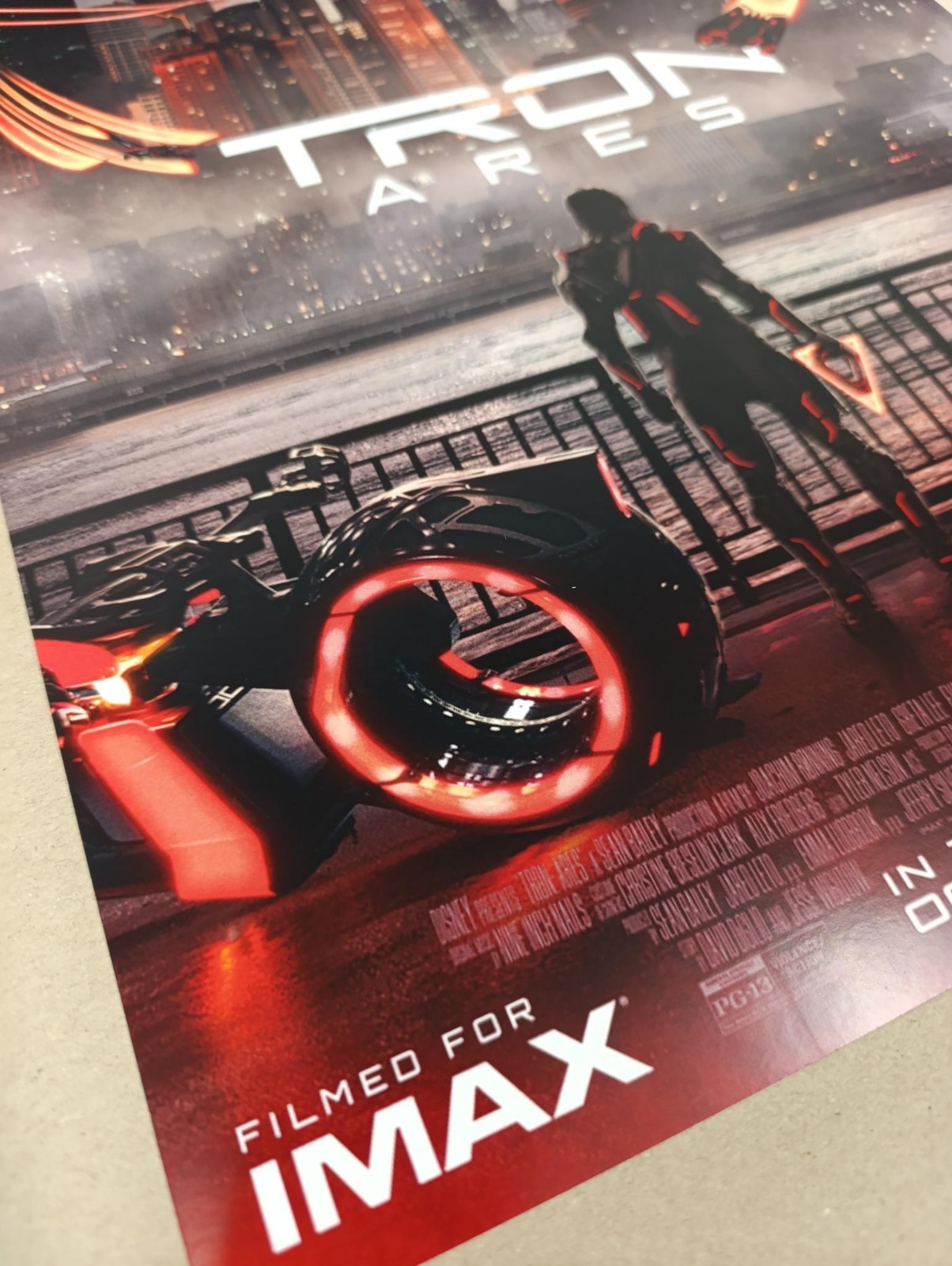 Tron Ares Poster 2025 New Jared Leto Greta Lee Jeff Bridges