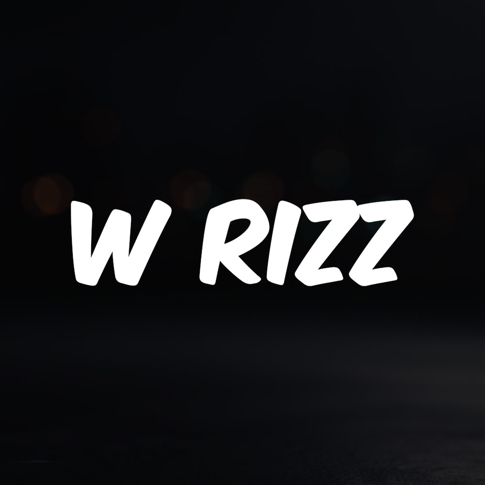 8in Vinyl Decal Sticker – "W Rizz"